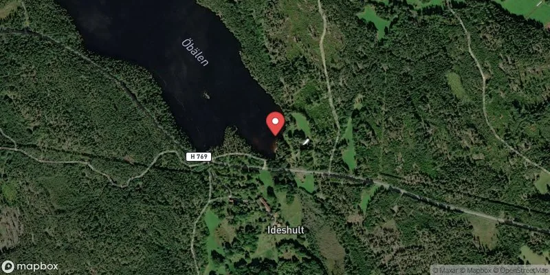 Satellitbild över Koltorpets badplats (Öbälen) i Västervik