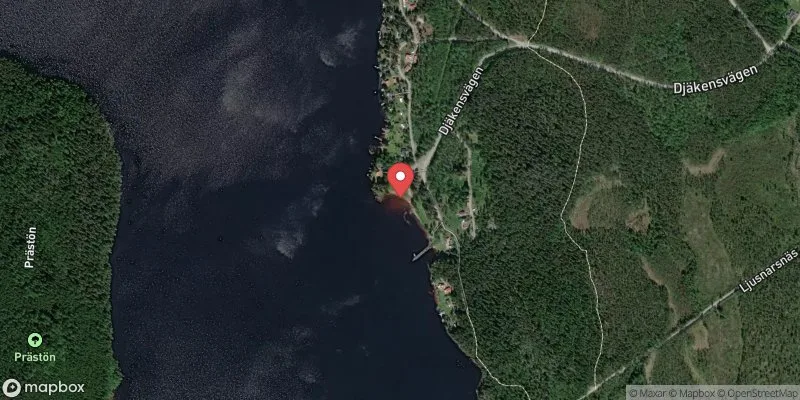 Satellitbild över Kopparberg, Djäkens bygge i Ljusnarsberg