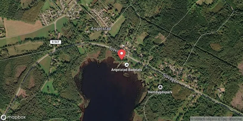 Satellitbild över Kösen, Angelstad i Ljungby