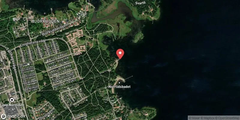 Satellitbild över Koudden i Kalmar