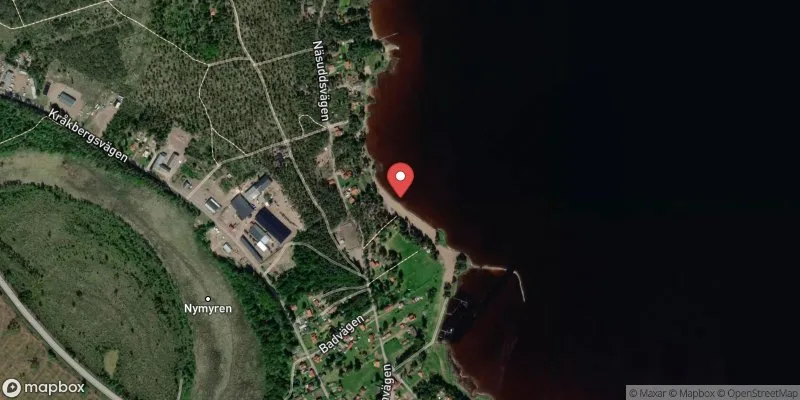Satellitbild över Kråkbergsbadet, Orsasjön i Mora