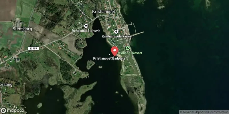 Satellitbild över Kristianopel i Karlskrona