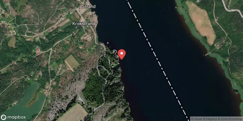 Satellitbild över Krokstrand i Strömstad