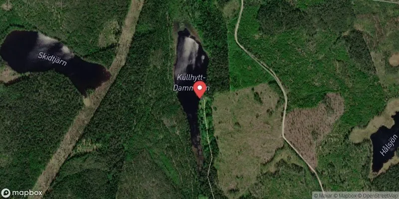 Satellitbild över Kullhytt-Dammsjön i Avesta