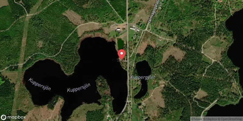 Satellitbild över Kuppersmåla, Ryd i Tingsryd
