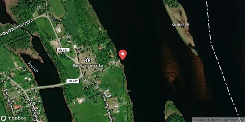 Satellitbild över Kyrkholmen, Karungi i Haparanda