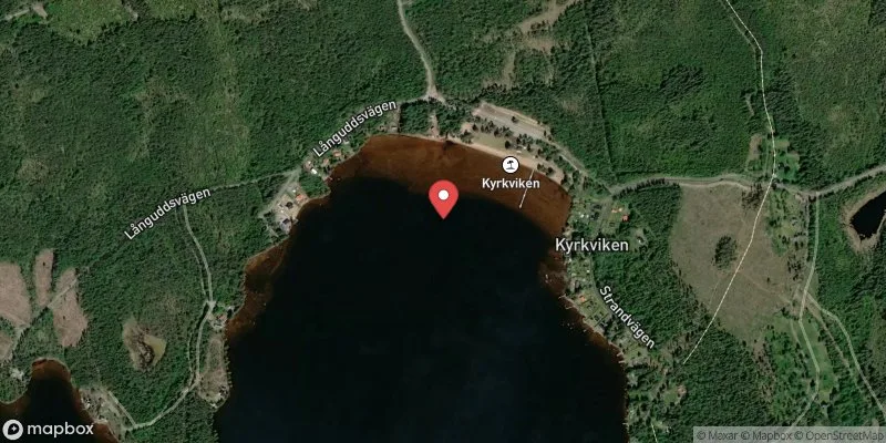 Satellitbild över Kyrkviken i Ludvika