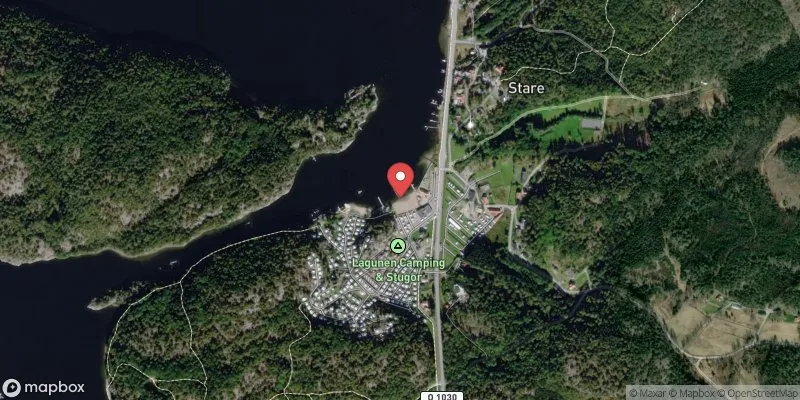 Satellitbild över Lagunen Camping i Strömstad