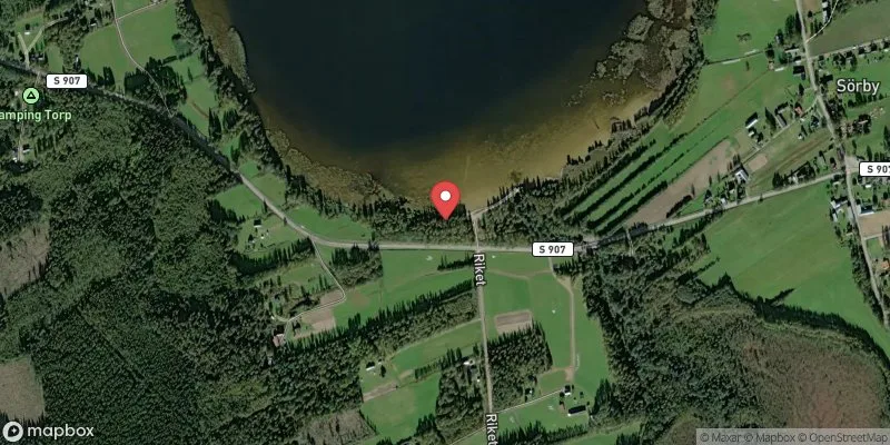 Satellitbild över Lakenesjön, Sörby i Hagfors