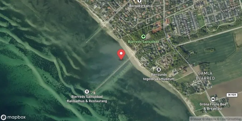 Satellitbild över Långa Bryggan i Bjärred i Lomma