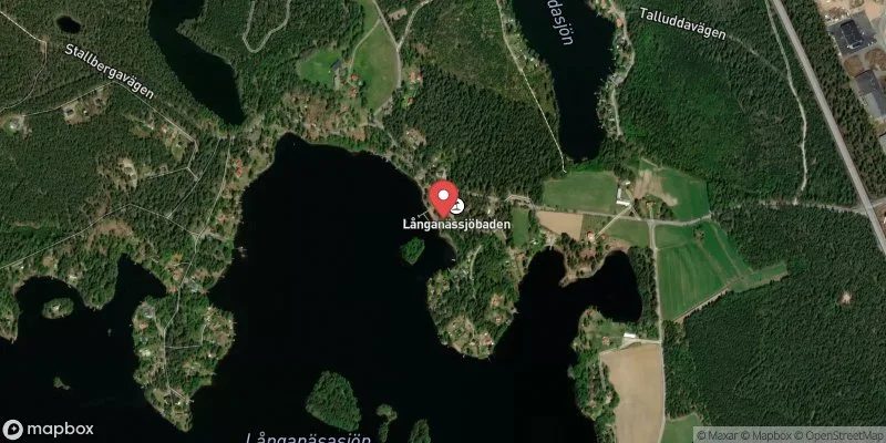 Satellitbild över Långanässjön i Eksjö