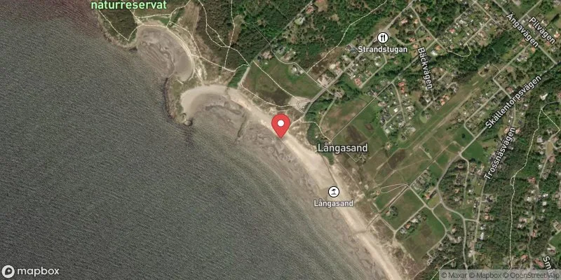 Satellitbild över Långasand i Falkenberg