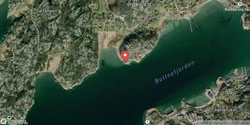 Satellitbild över Långekärr i Tanum