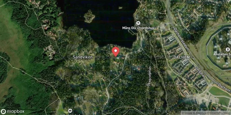 Satellitbild över Långforsen, Skuggans bad i Sala