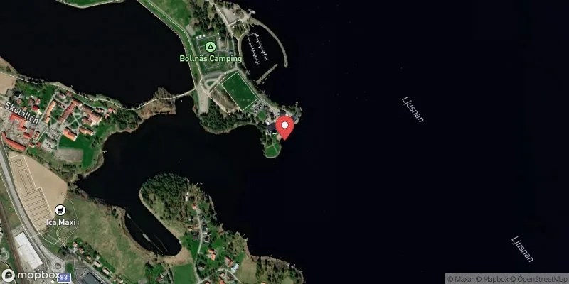 Satellitbild över Långnäs i Bollnäs