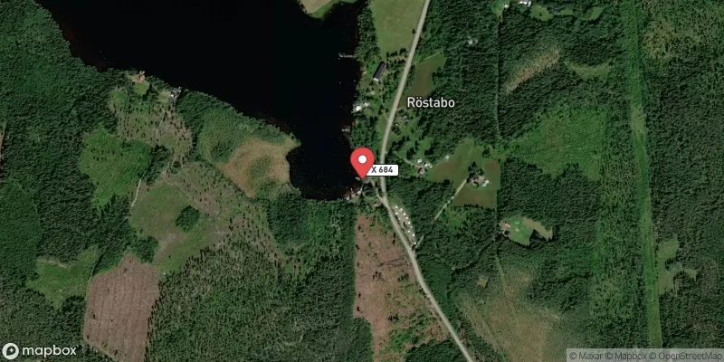 Satellitbild över Långrösten, Röstabo i Ovanåker