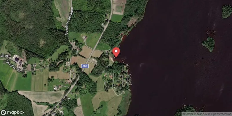 Satellitbild över Långsvan, Sandviksbadet i Skinnskatteberg