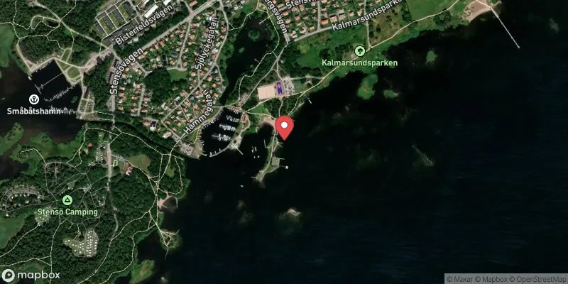 Satellitbild över Långviken i Kalmar