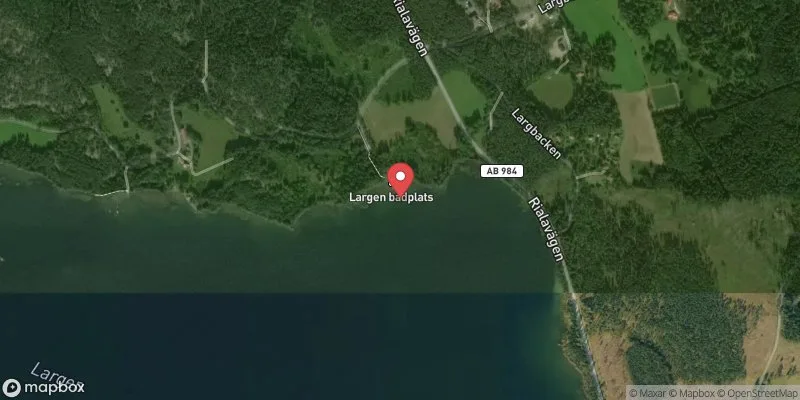 Satellitbild över Largen i Norrtälje