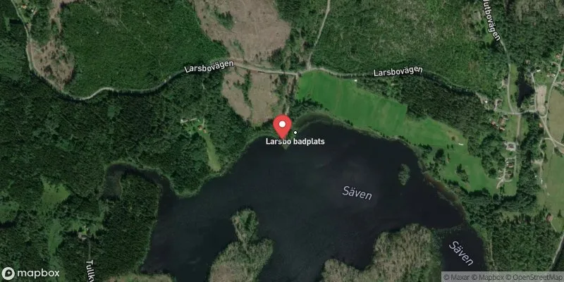 Satellitbild över Larsbo, Säven i Smedjebacken