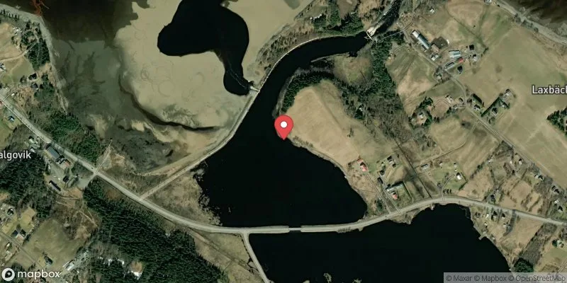 Satellitbild över Laxbäcken i Vilhelmina