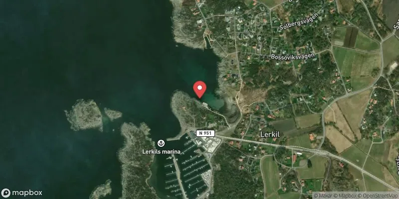 Satellitbild över Lerkil i Kungsbacka