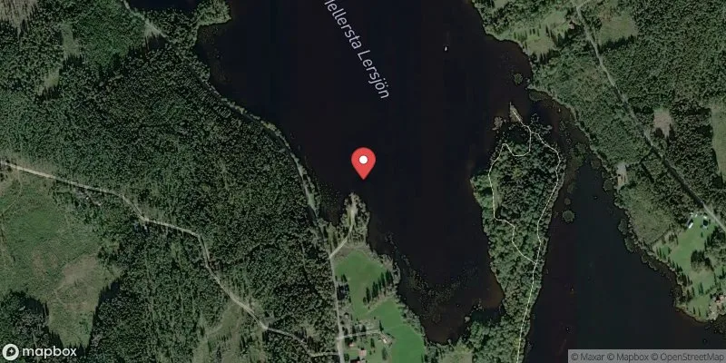 Satellitbild över Lersjön, Södra Viken i Sunne