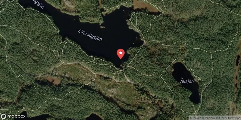 Satellitbild över Lilla Älgsjön i Norrköping