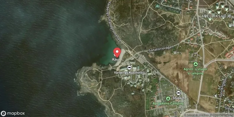 Satellitbild över Lilla Apelviken i Varberg