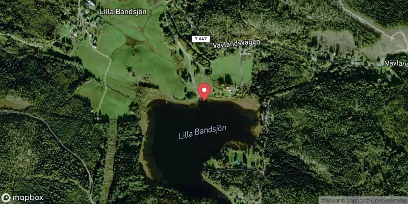 Satellitbild över Lilla Bandsjön i Timrå