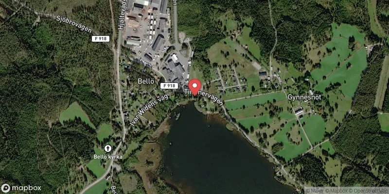 Satellitbild över Lilla Bellen i Eksjö