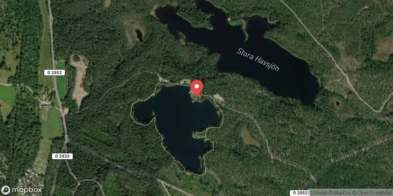 Satellitbild över Lilla Havssjön i Tidaholm