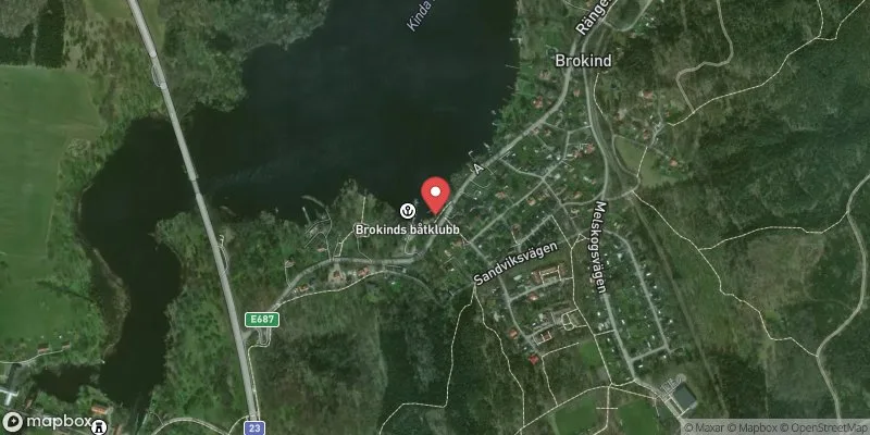 Satellitbild över Lilla Rängen, Brokind i Linköping