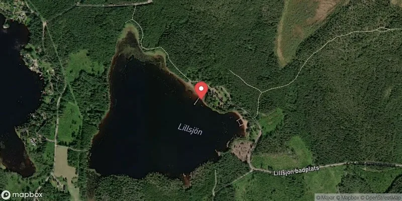 Satellitbild över Lillsjön i Avesta