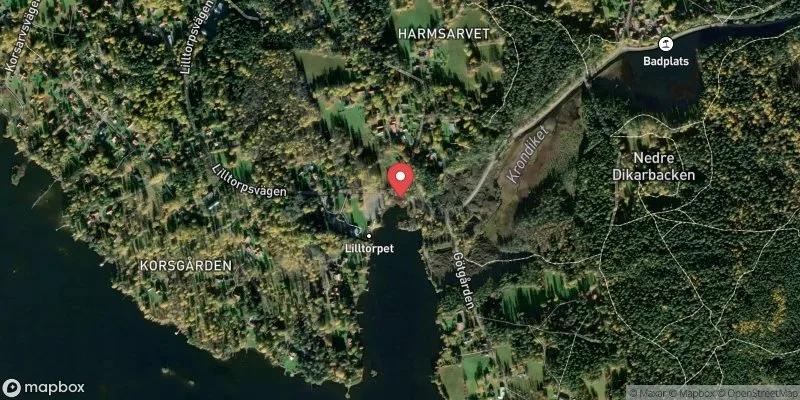 Satellitbild över Lilltorpet,Falun i Falun