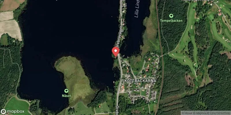 Satellitbild över Lingon och Mjölk, Lindesjön i Lindesberg