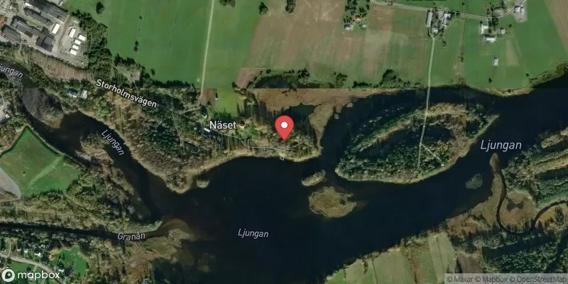 Satellitbild över Ljungaverk i Ånge