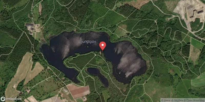 Satellitbild över Ljungsjön i Falkenberg