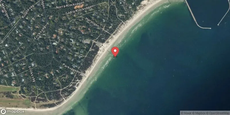 Satellitbild över Ljungskogens strandbad i Vellinge