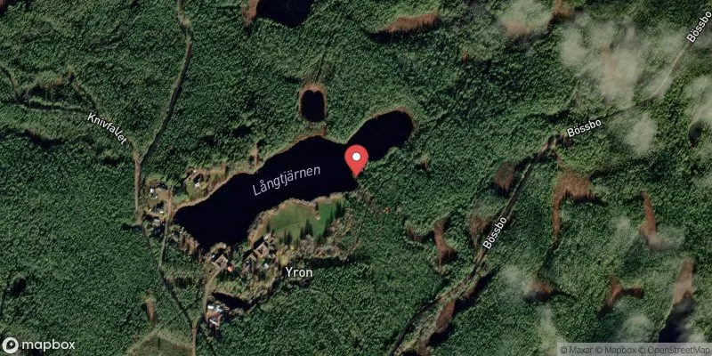 Satellitbild över Lokatjärn Loka i Älvdalen