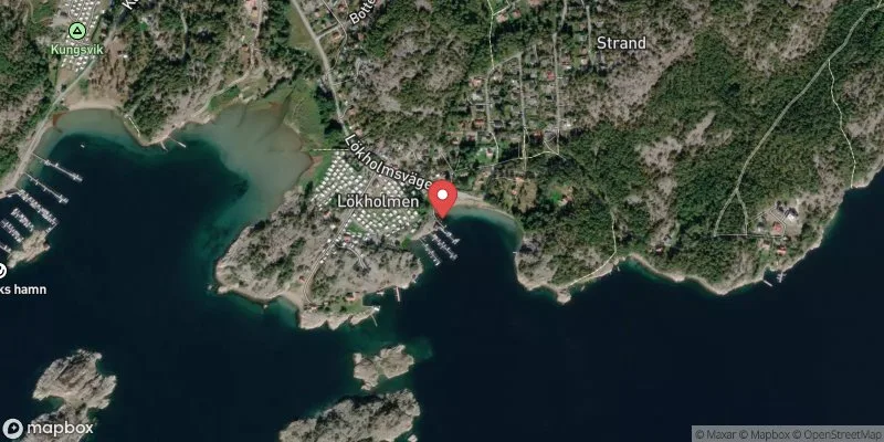Satellitbild över Lökholmen i Strömstad
