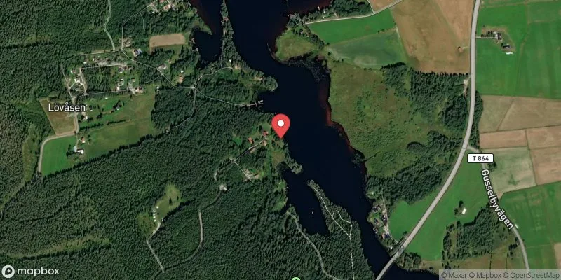 Satellitbild över Lövåsen i Lindesberg