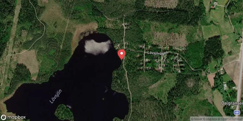 Satellitbild över Lövsjön i Hofors