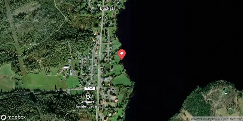 Satellitbild över Lucksta Matfors i Sundsvall