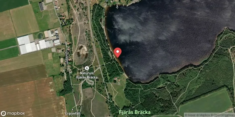 Satellitbild över Lygnern - Bräckaviken i Kungsbacka