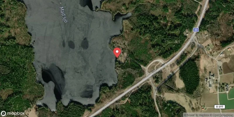 Satellitbild över Madsjö i Växjö