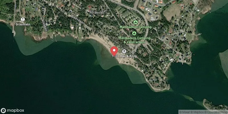 Satellitbild över Malnbaden, Hudiksvall i Hudiksvall