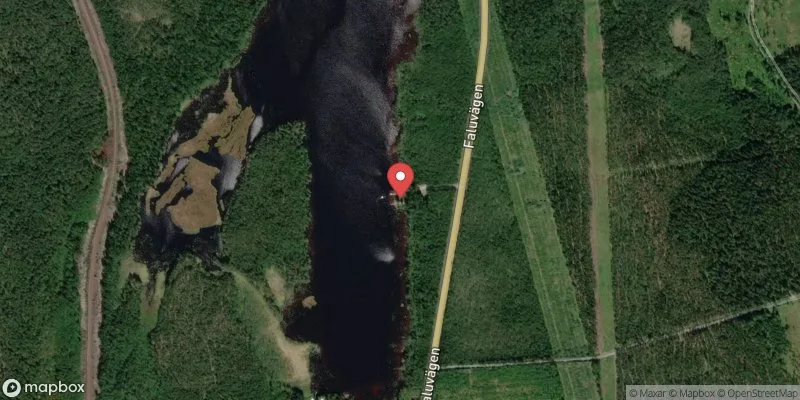 Satellitbild över Malsjön i Ludvika