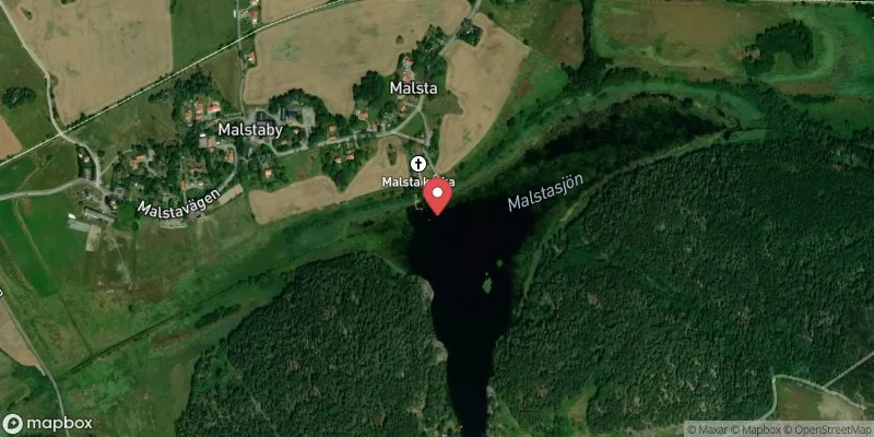 Satellitbild över Malsta i Norrtälje