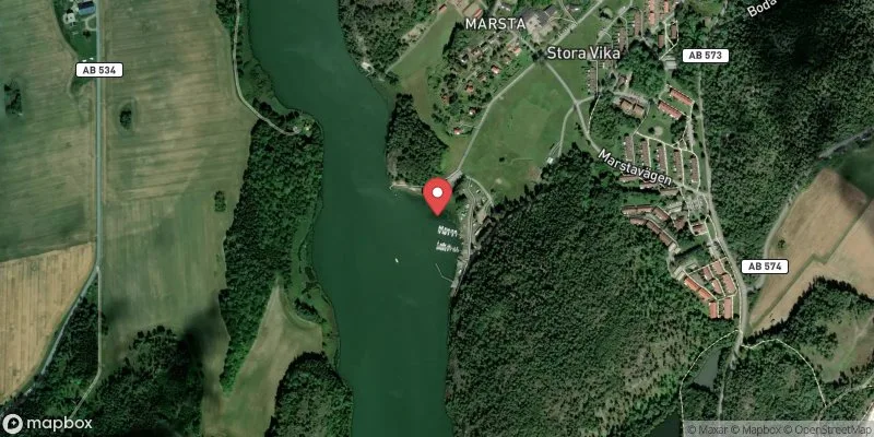 Satellitbild över Marsta i Nynäshamn